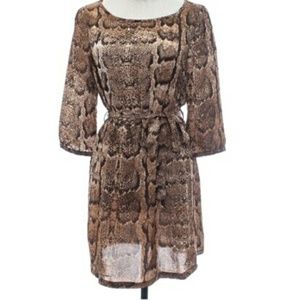 H&M Animal Snakeskin Print Dress